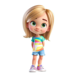 Playful Blond Girl Vinyl Car Decal Sticker – Waterproof & UV-Resistant 8" Playful Blond Girl Vinyl Car Decal Sticker – Waterproof & UV-Resistant 8"