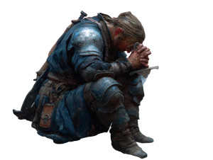 Crying Warrior Vinyl Car Decal Sticker – Waterproof & UV-Resistant 8"