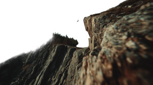 Nordic Cliffs Jumping Vinyl Car Decal Sticker – Waterproof & UV-Resistant 8"