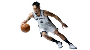 Spurs Player Dribbling Vinyl Car Decal Sticker – Waterproof & UV-Resistant 8"