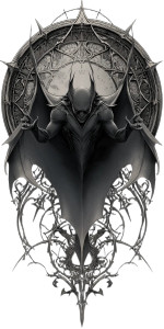 Gothic Vampire Art Vinyl Car Decal Sticker – Waterproof & UV-Resistant 8"