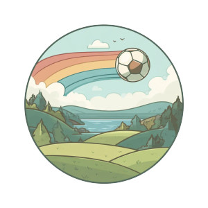 Vintage Soccer Logo Vinyl Car Decal Sticker – Waterproof & UV-Resistant 8"