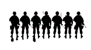 Modern Soldiers Silhouettes Vinyl Car Decal Sticker – Waterproof & UV-Resistant 8" Modern Soldiers Silhouettes Vinyl Car Decal Sticker – Waterproof & UV-Resistant 8"
