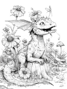 Dragon In Flower V2 Vinyl Car Decal Sticker – Waterproof & UV-Resistant 8" Dragon In Flower V2 Vinyl Car Decal Sticker – Waterproof & UV-Resistant 8"