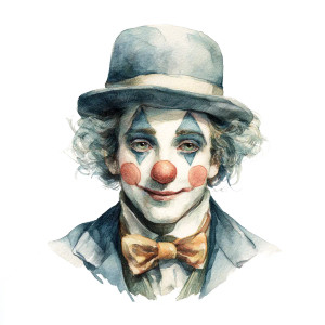 Vintage Circus Clown Vinyl Car Decal Sticker – Waterproof & UV-Resistant 8"