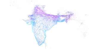 India Constellation Map Vinyl Car Decal Sticker – Waterproof & UV-Resistant 8"