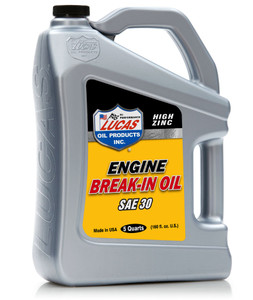 Lucas Oil Break-In Oil SAE 30 | Quicker Ring Seal | High Zinc & Phosphorus | for Flat Tappet Camshaft Lucas Oil Break-In Oil SAE 30 | Quicker Ring Seal | High Zinc & Phosphorus | for Flat Tappet Camshaft