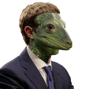 Lizard Zuckerberg Vinyl Car Decal Sticker – Waterproof & UV-Resistant 8"