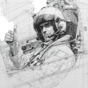 Fighter Jet Pilot Vinyl Car Decal Sticker – Waterproof & UV-Resistant 8"