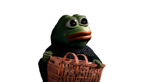 Pepe Frog Shopping Vinyl Car Decal Sticker – Waterproof & UV-Resistant 8"