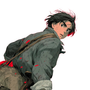 Shocked Anime Soldier Vinyl Car Decal Sticker – Waterproof & UV-Resistant 8"