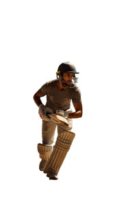 Cricket Player Action Vinyl Car Decal Sticker – Waterproof & UV-Resistant 8"