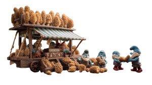 Smurfs' Morel Farm Vinyl Car Decal Sticker – Waterproof & UV-Resistant 8"