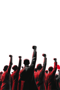 Raised Fists Group Vinyl Car Decal Sticker – Waterproof & UV-Resistant 8"