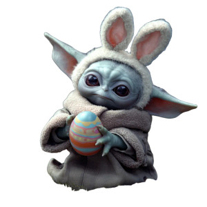 Baby Yoda Easter Vinyl Car Decal Sticker – Waterproof & UV-Resistant 8" Baby Yoda Easter Vinyl Car Decal Sticker – Waterproof & UV-Resistant 8"