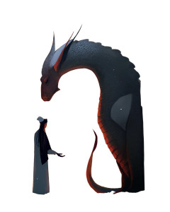 Dragon Night Mage Vinyl Car Decal Sticker – Waterproof & UV-Resistant 8"