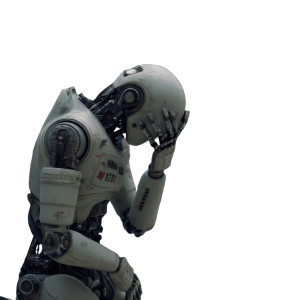 Panicking Robot Traders Vinyl Car Decal Sticker – Waterproof & UV-Resistant 8"