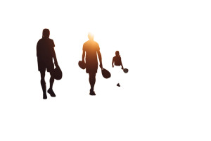 Golden Hour Padel Vinyl Car Decal Sticker – Waterproof & UV-Resistant 8"