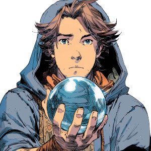 Rpg Mage Portrait Vinyl Car Decal Sticker – Waterproof & UV-Resistant 8"