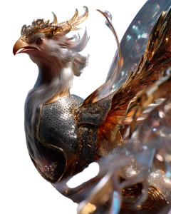 Buddhist Bird Deity Vinyl Car Decal Sticker – Waterproof & UV-Resistant 8"