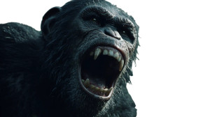 Terrified Chimpanzee Close-Up Vinyl Car Decal Sticker – Waterproof & UV-Resistant 8"