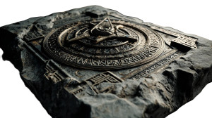 Ancient Symbols Tablet Vinyl Car Decal Sticker – Waterproof & UV-Resistant 8" Ancient Symbols Tablet Vinyl Car Decal Sticker – Waterproof & UV-Resistant 8"