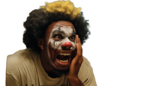 Crying Clown Transformation Vinyl Car Decal Sticker – Waterproof & UV-Resistant 8"