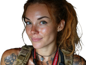 Ginger Soldier Smile Vinyl Car Decal Sticker – Waterproof & UV-Resistant 8"