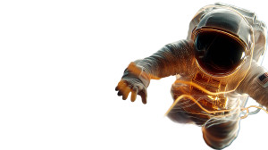 Astronaut In Space V17 Vinyl Car Decal Sticker – Waterproof & UV-Resistant 8"