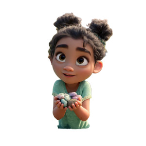 Moana-Inspired Girl Vinyl Car Decal Sticker – Waterproof & UV-Resistant 8"