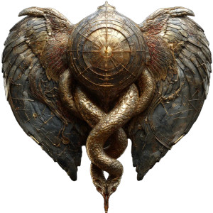 Surreal Golden Angel Vinyl Car Decal Sticker – Waterproof & UV-Resistant 8"