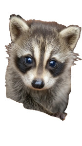 Cute Baby Raccoon Vinyl Car Decal Sticker – Waterproof & UV-Resistant 8" Cute Baby Raccoon Vinyl Car Decal Sticker – Waterproof & UV-Resistant 8"