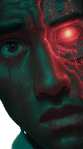 Cybernetic Man V3 Vinyl Car Decal Sticker – Waterproof & UV-Resistant 8"