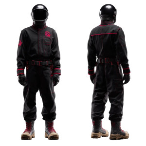 Spacefarer Uniform Vinyl Car Decal Sticker – Waterproof & UV-Resistant 8"