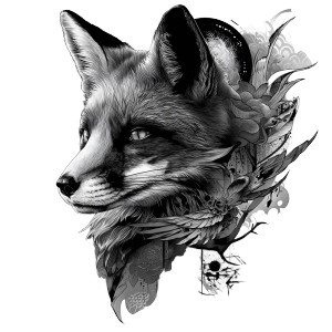 Neotraditional Fox Design Vinyl Car Decal Sticker – Waterproof & UV-Resistant 8" Neotraditional Fox Design Vinyl Car Decal Sticker – Waterproof & UV-Resistant 8"