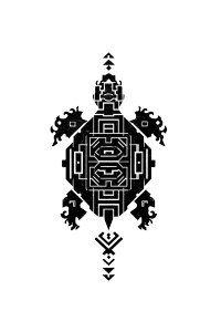 Cymatic Turtle Logo Vinyl Car Decal Sticker – Waterproof & UV-Resistant 8"