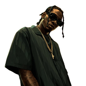 Gritty Rapper Art Vinyl Car Decal Sticker – Waterproof & UV-Resistant 8"