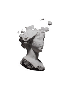 Shattered Goddess Sculpture Vinyl Car Decal Sticker – Waterproof & UV-Resistant 8"