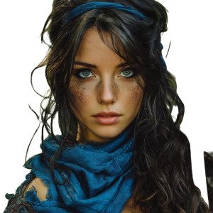 Viking Warrior Woman V5 Vinyl Car Decal Sticker – Waterproof & UV-Resistant 8"