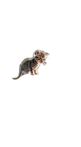 Tiny Kitten Perched Vinyl Car Decal Sticker – Waterproof & UV-Resistant 8" Tiny Kitten Perched Vinyl Car Decal Sticker – Waterproof & UV-Resistant 8"