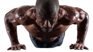 Muscular Man Pushups Vinyl Car Decal Sticker – Waterproof & UV-Resistant 8"