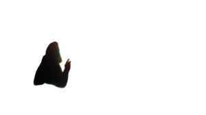 Chromatic Hand Silhouette Vinyl Car Decal Sticker – Waterproof & UV-Resistant 8"