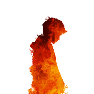 Fire And Boy Vinyl Car Decal Sticker – Waterproof & UV-Resistant 8"