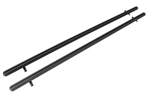 Dee Zee Bed Side Rail DZ99799TB HEX Series; Direct-Fit; Bolt-On Mount; Textured Powder Coated; Black; Aluminum; Not Compatible With Tool Box