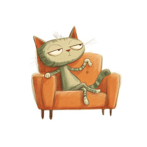 Gray-Green Striped Cat Vinyl Car Decal Sticker – Waterproof & UV-Resistant 8"