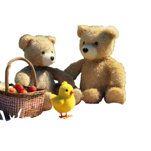 Teddy Bears Picnic Vinyl Car Decal Sticker – Waterproof & UV-Resistant 8"