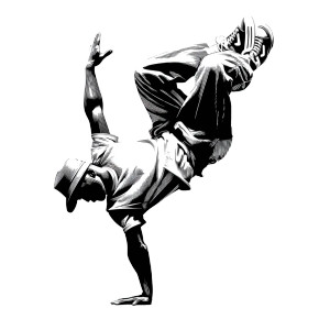 Dancing Street Dancer Vinyl Car Decal Sticker – Waterproof & UV-Resistant 8"