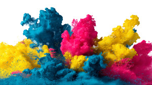 Colorful Paint Burst V2 Vinyl Car Decal Sticker – Waterproof & UV-Resistant 8"