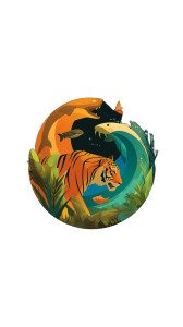 Fang & Fern Vinyl Car Decal Sticker – Waterproof & UV-Resistant 8"