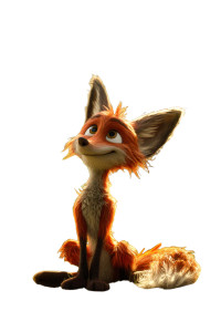 Pixar-Style Fox Vinyl Car Decal Sticker – Waterproof & UV-Resistant 8"